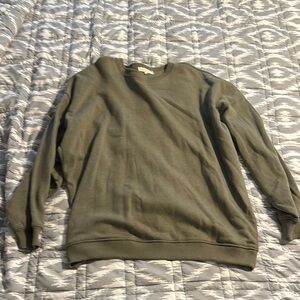 Gilded Intent Green Crewneck Sweater Versatile Comfort